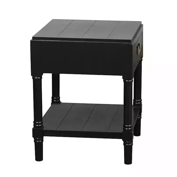 Black Wood Layla Accent Table