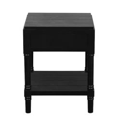 Black Wood Layla Accent Table