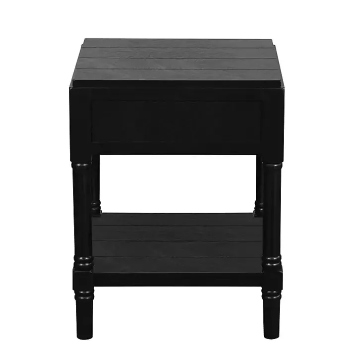 Black Wood Layla Accent Table
