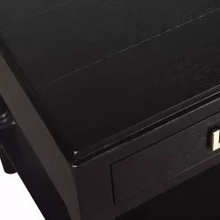 Black Wood Layla Accent Table