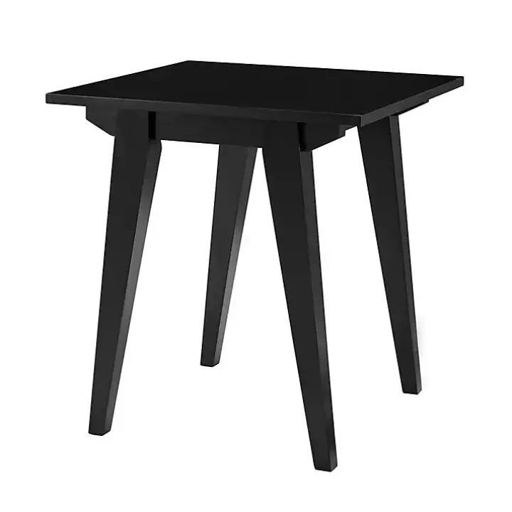 Black Wood Minimalist Accent Table
