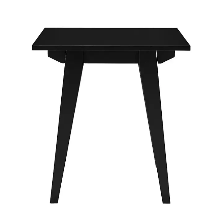 Black Wood Minimalist Accent Table