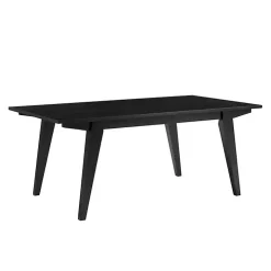 Black Wood Minimalist Coffee Table