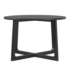 Black Wood Modern Round Dining Table