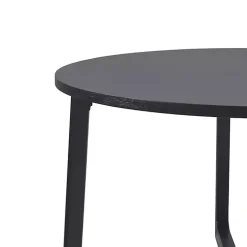 Black Wood Modern Round Dining Table