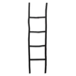 Black Wood Theo Blanket Ladder