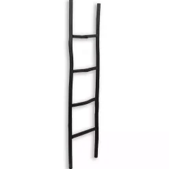 Black Wood Theo Blanket Ladder