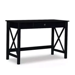 Black Wood X-Sides Desk
