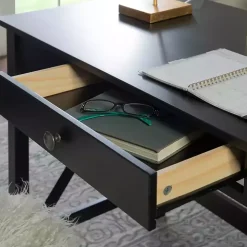 Black Wood X-Sides Desk