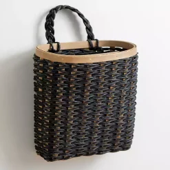 Black Woven Wall Pocket