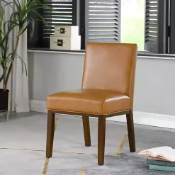 Blair Carmel Leather Dining Chair
