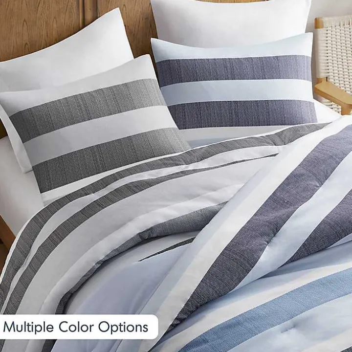 Blake Blue Stripe 3-pc. King Comforter Set
