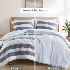 Blake Blue Stripe 2-pc. Twin/Twin XL Comforter Set