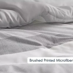 Blake Gray Stripe 3-pc. Full/Queen Comforter Set