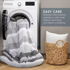 Blake Gray Stripe 3-pc. Full/Queen Comforter Set