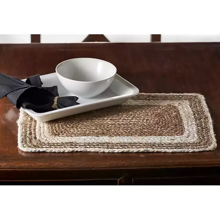 Bleached Border Jute Placemats