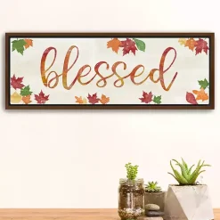 Blessed Leaves Framed Canvas Art Print