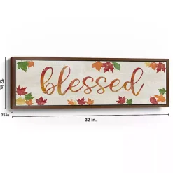 Blessed Leaves Framed Canvas Art Print