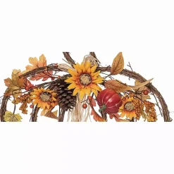 Blessed Twig Pumpkin Shaped Wreath