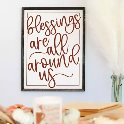 Blessings Around Us Framed Wall Plaque