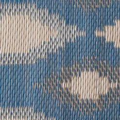 Blue & Gray Diamond Stripe Outdoor Area Rug, 3x6