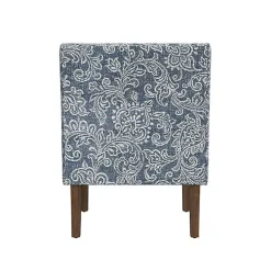 Blue & White Swoop Accent Chair