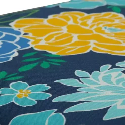 Blue & Yellow Floral Outdoor Cushions, Set of 2