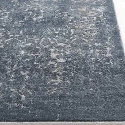 Blue Abstract Area Rug, 5x7