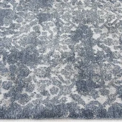 Blue Abstract Area Rug, 5x7