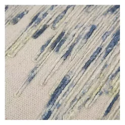 Blue Abstract Dripping Pillow