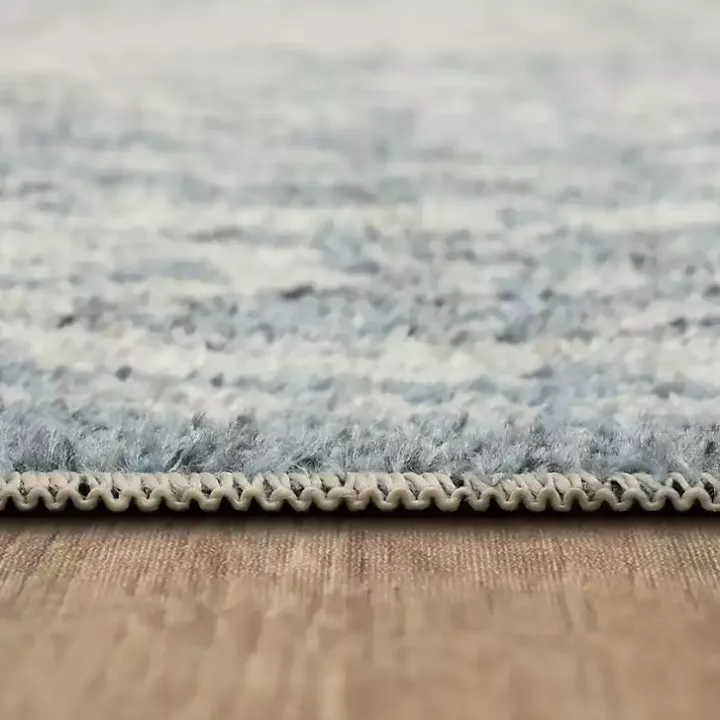 Blue and Cream Blackwell Runner, 2x8