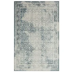 Blue and Cream Blackwell Area Rug, 6x9