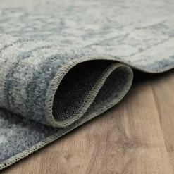 Blue and Cream Blackwell Area Rug, 6x9