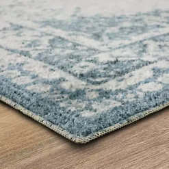 Blue and Cream Blackwell Area Rug, 8x10