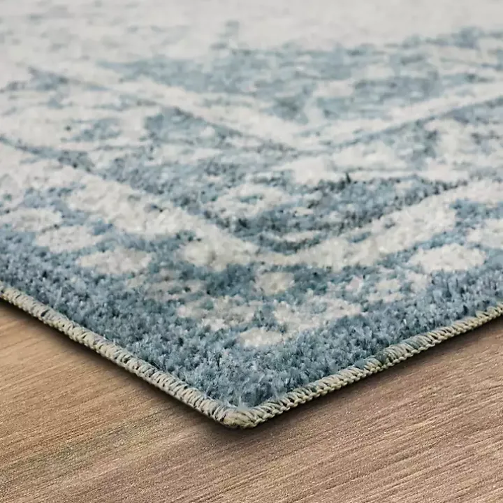 Blue and Cream Blackwell Area Rug, 8x10