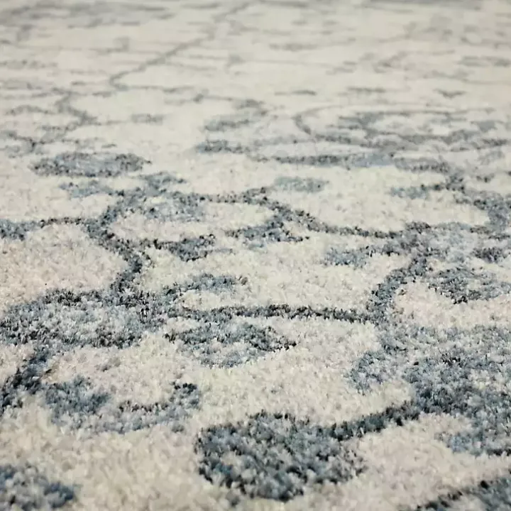 Blue and Cream Granary Runner, 2x8