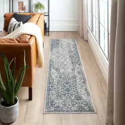 Blue and Cream Granary Runner, 2x8