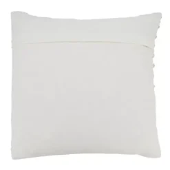 Blue and Cream Striped Diamond Pillow Cover