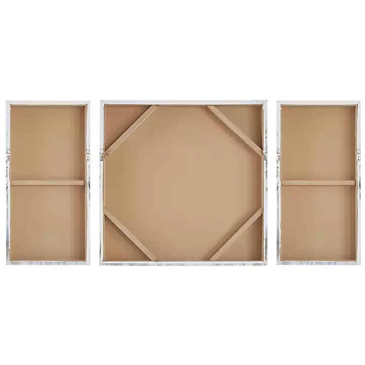 Blue and Gold Trees Canvas Art Prints, Set of 3