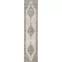 Blue and Gray Bordered Trina Runner