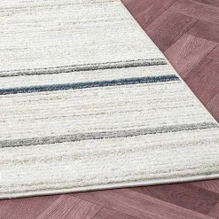 Blue and Gray Contemporary Geo Area Rug, 7x9