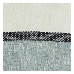 Blue and Ivory Colorblock Throw