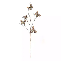 Blue and Orange Butterfly Twig Sprays, Set of 6