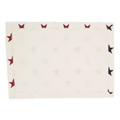 Blue and Red Americana Stars Placemats, Set of 4