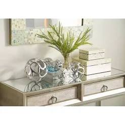 Blue and Tan Wood Capiz Shell 2-pc. Box Set