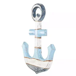 Blue and White Anchor Wall Plaque