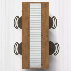 Blue and White Country Stripe Table Runner, 90 in.