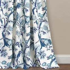 Blue and White Dolores Curtain Panel Set, 95 in.