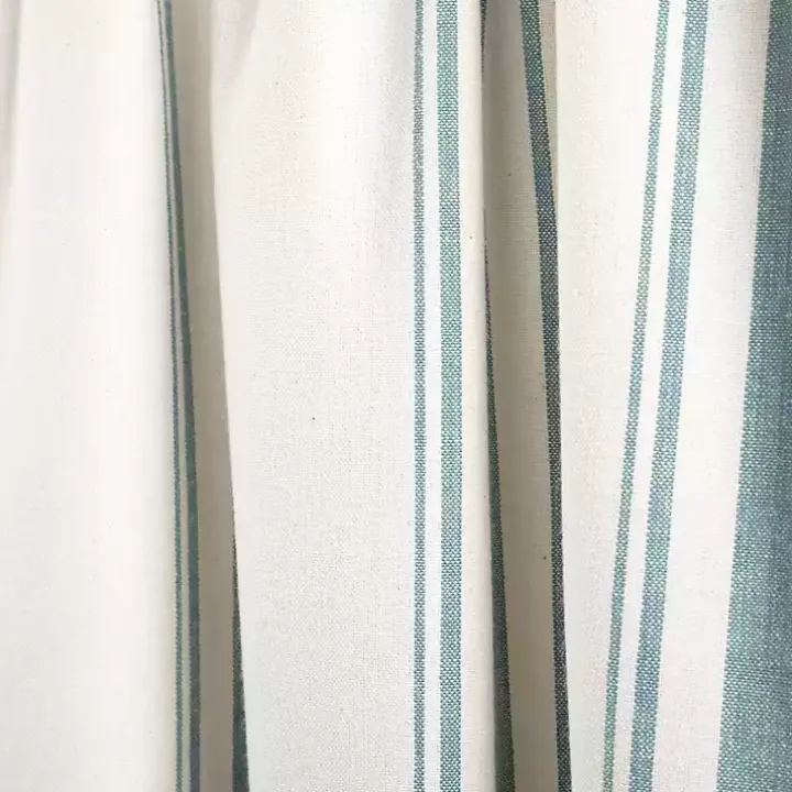 Blue and White Farmhouse Stripe Valance