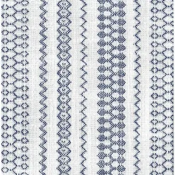 Blue and White Hometown Striped Storage Ottoman